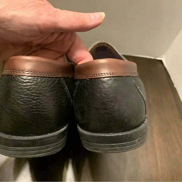 Florsheim Cricket Black And Brown Leather Loafers