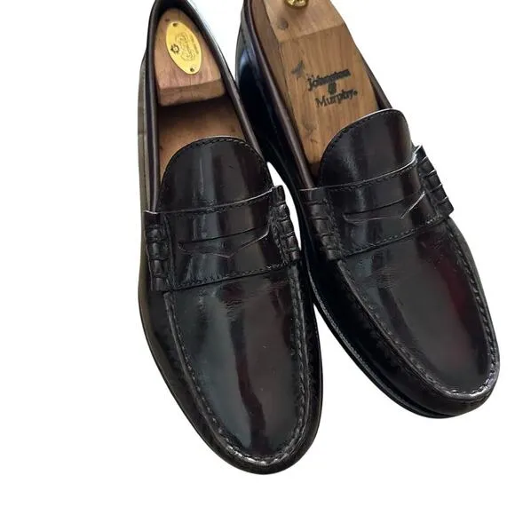 Florsheim Men's Red Berkley Leather Flex Moc Toe Penny Loafer Size 11