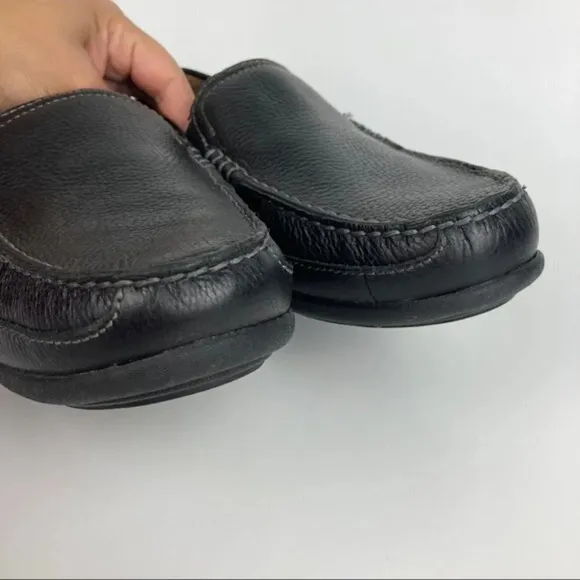 Florsheim Moc Toe Venetian Loafers Black Sz 8B