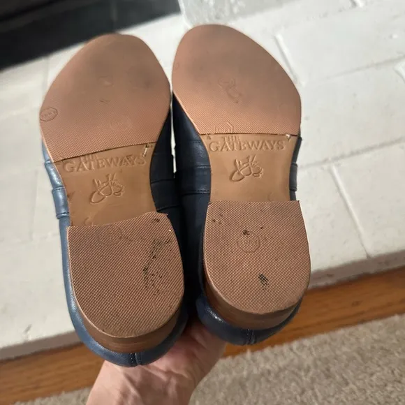 Fluevog EXCELLENT Gateway Johnston single monk strap slate blue loafer - 5.5/6