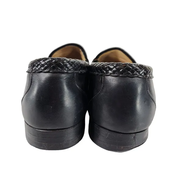 Footjoy Classics Loafers Mens 10.5 E Black Tassles USA Made Golf Leather 79293
