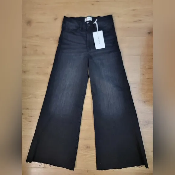 FRAME Le Palazzo Crop Wide-Leg Jeans