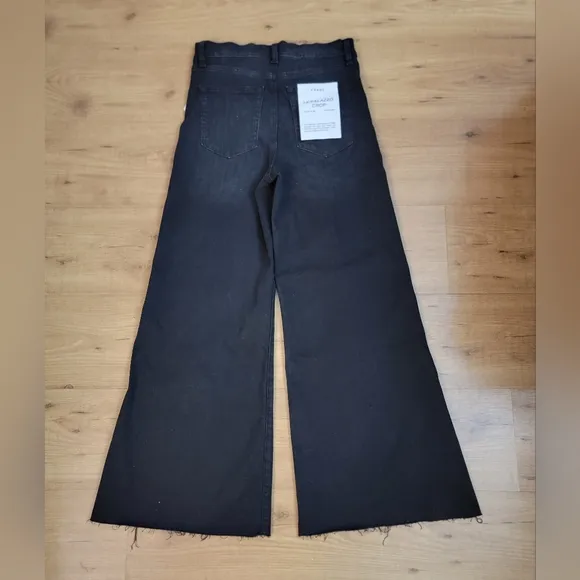 FRAME Le Palazzo Crop Wide-Leg Jeans