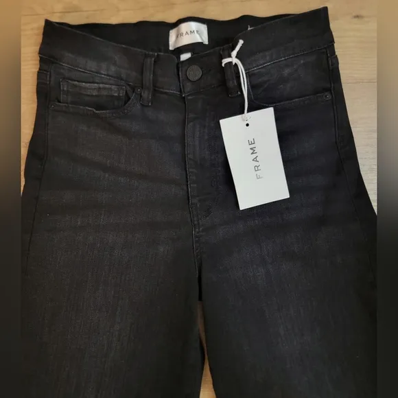 FRAME Le Palazzo Crop Wide-Leg Jeans