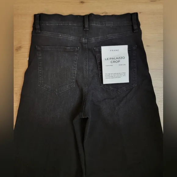 FRAME Le Palazzo Crop Wide-Leg Jeans