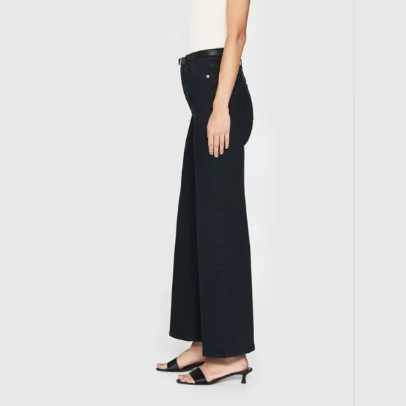 FRAME Le Palazzo Crop Wide-Leg Jeans