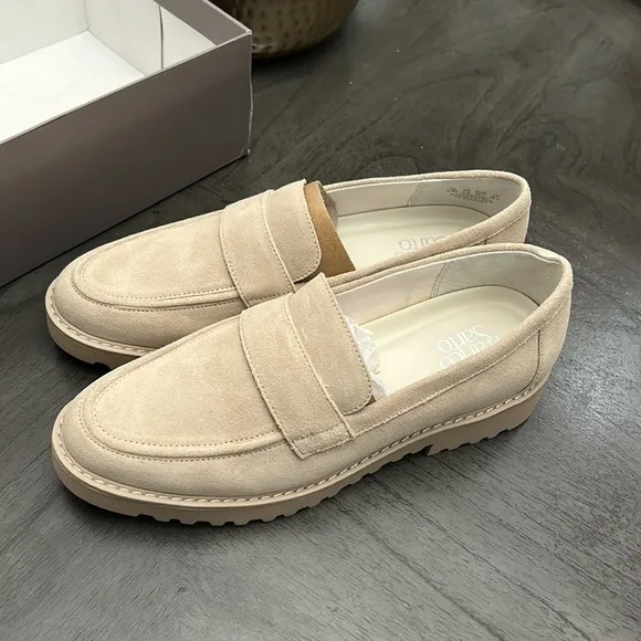 Franco Sarto Carol 3 Suede Lug Sole Loafers