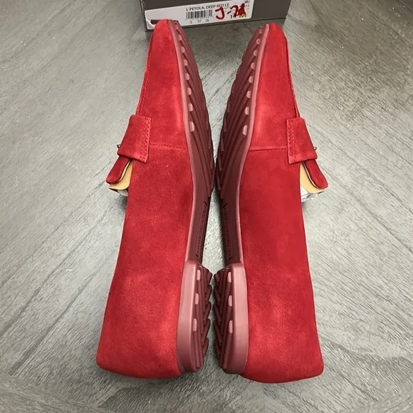FRANCO SARTO Petola Loafers Women's Shoes In Deep Red