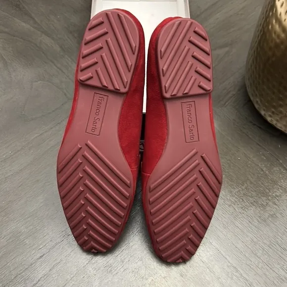 FRANCO SARTO Petola Loafers Women's Shoes In Deep Red