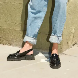 Freda Salvador Women's Bettie Slingback Platform Loafers Size 8.5
