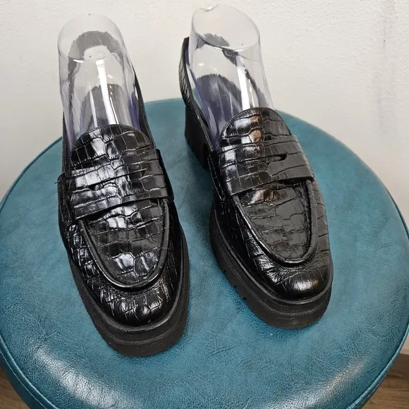 Freda Salvador Women's Bettie Slingback Platform Loafers Size 8.5
