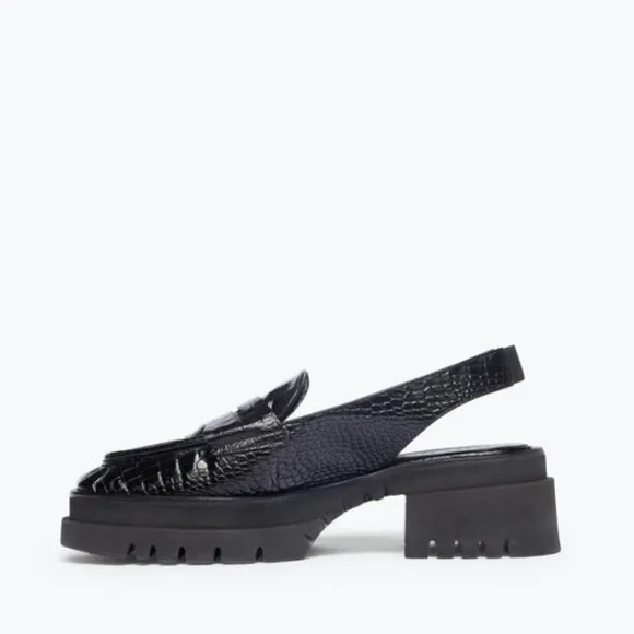 Freda Salvador Women's Bettie Slingback Platform Loafers Size 8.5