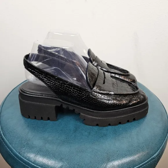 Freda Salvador Women's Bettie Slingback Platform Loafers Size 8.5