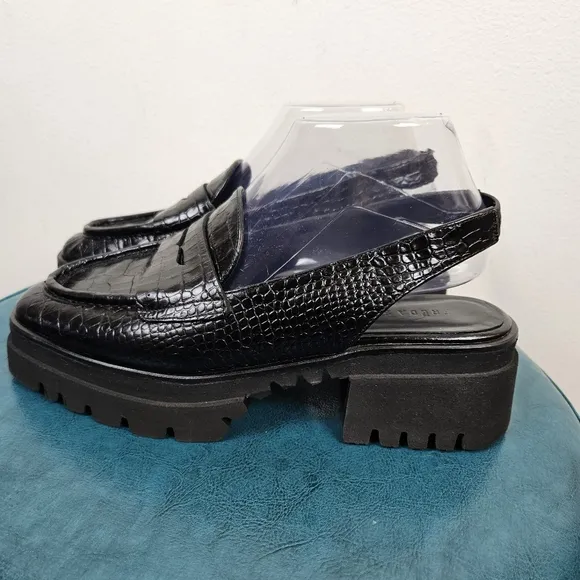 Freda Salvador Women's Bettie Slingback Platform Loafers Size 8.5