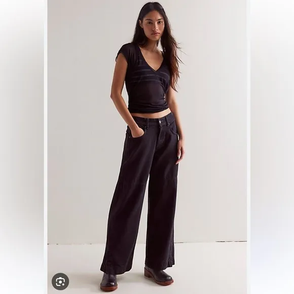 free people Benji Wide Leg Jeans