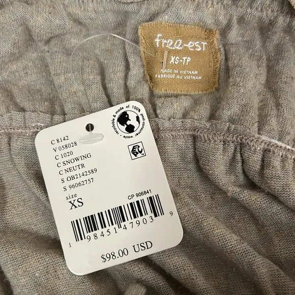 Free People Brooke Maxi Dress in Snowing Neutral
