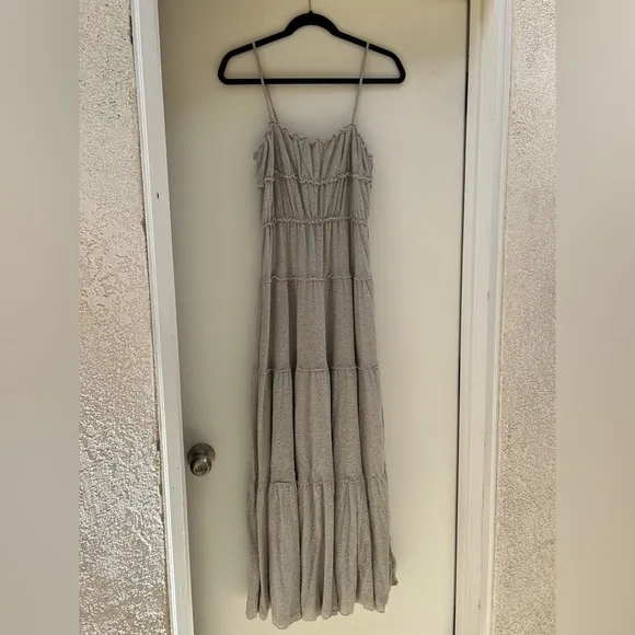 Free People Brooke Maxi Dress in Snowing Neutral