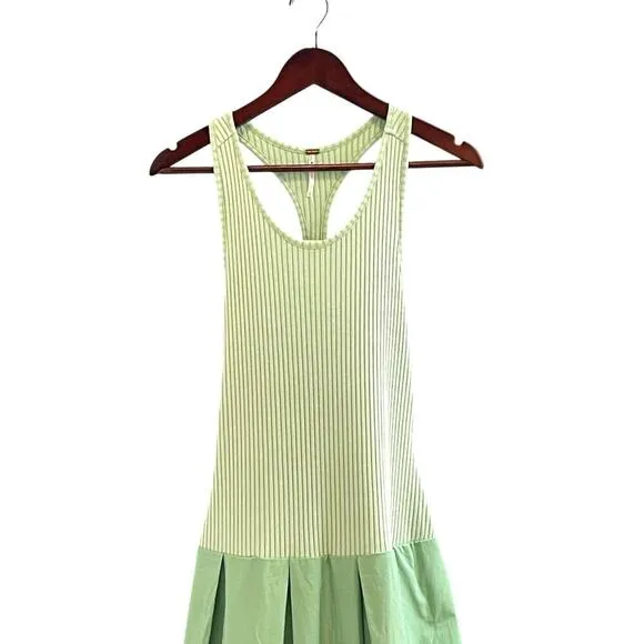 Free People Drops Of Venus Midi Dress Green Sz Medium Vacation Spring Summer NWT
