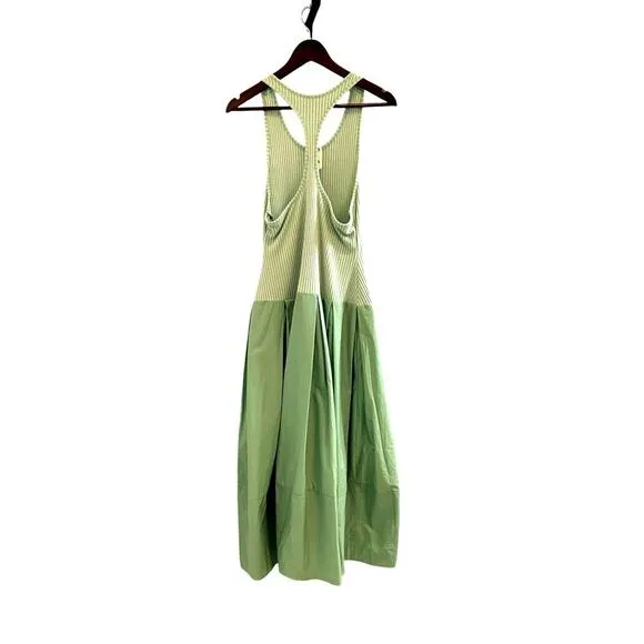 Free People Drops Of Venus Midi Dress Green Sz Medium Vacation Spring Summer NWT