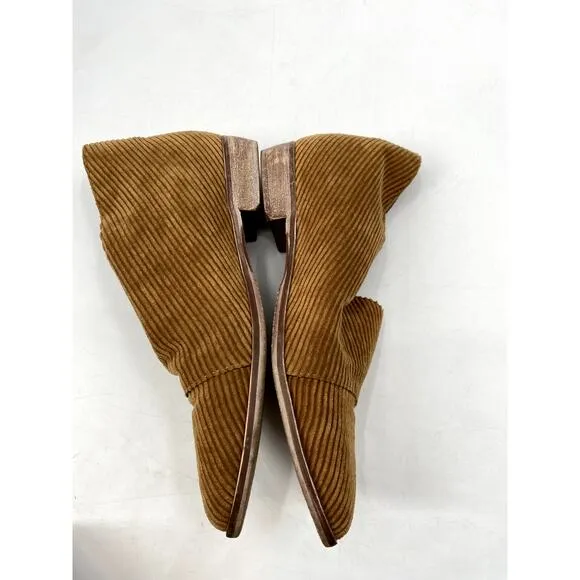 Free people EU 40 Tan Gold Corduroy D'orsay Flats