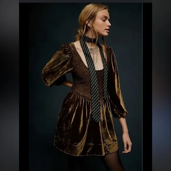 Free People Farrier velvet dress