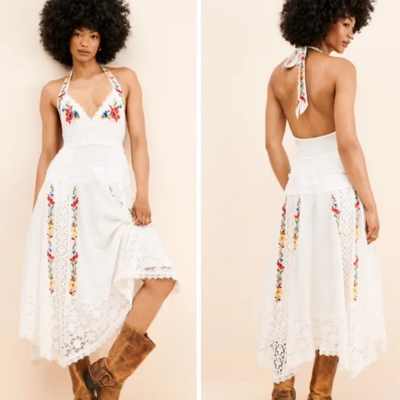 Free People Keila Midi Dress Small