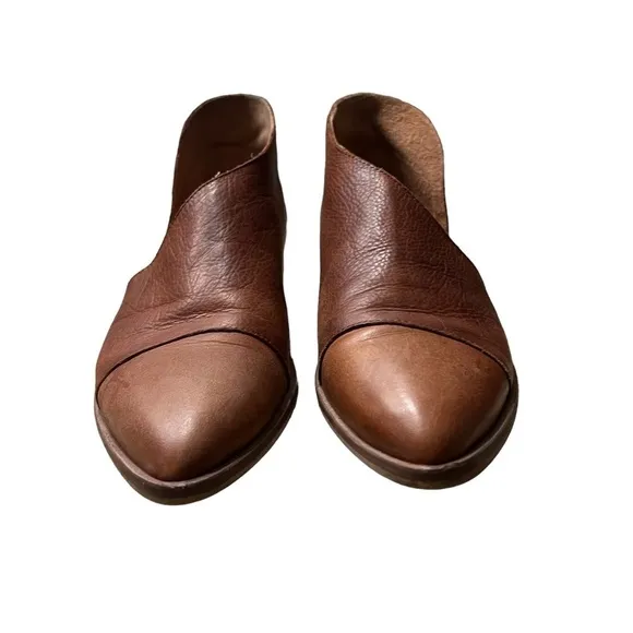FREE PEOPLE Mont Blanc D’Orsay Peep Toe Leather Sandal Size 39 / 8.5