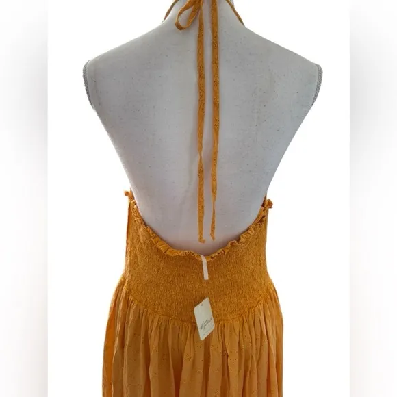 Free People Pintuck Paradise Maxi Dress Large new with tags