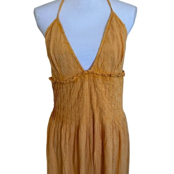 Free People Pintuck Paradise Maxi Dress Large new with tags