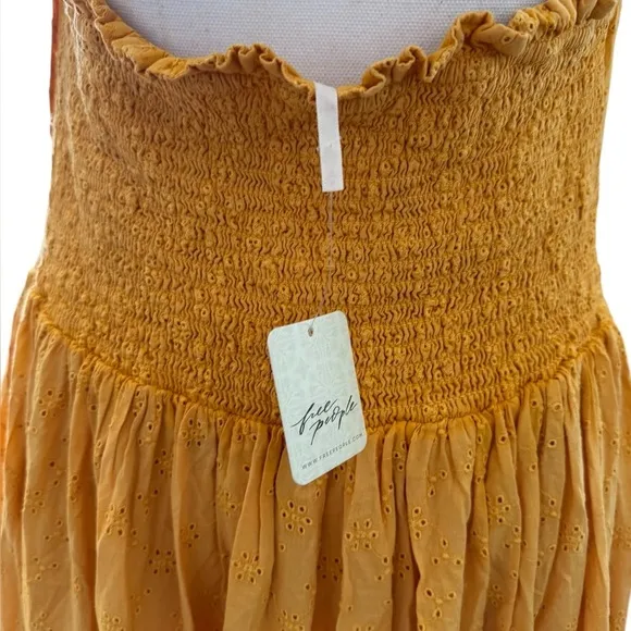 Free People Pintuck Paradise Maxi Dress Large new with tags