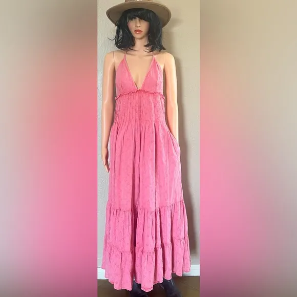 Free People Pintuck Paradise Maxi Dress