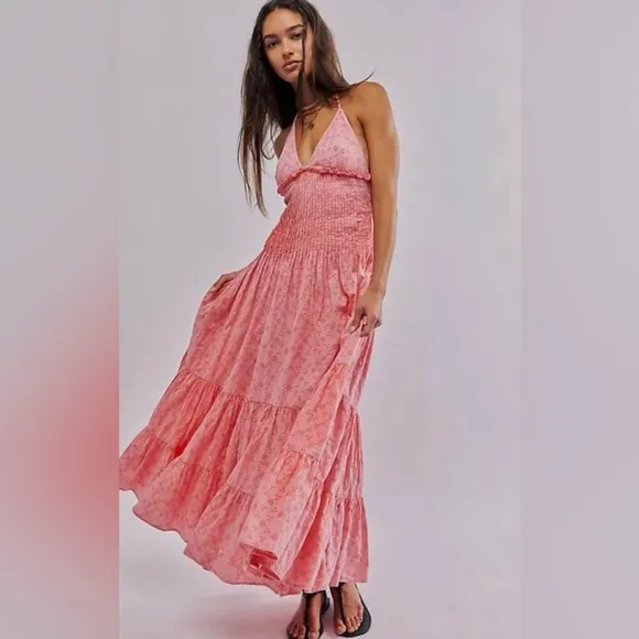 Free People Pintuck Paradise Maxi Dress