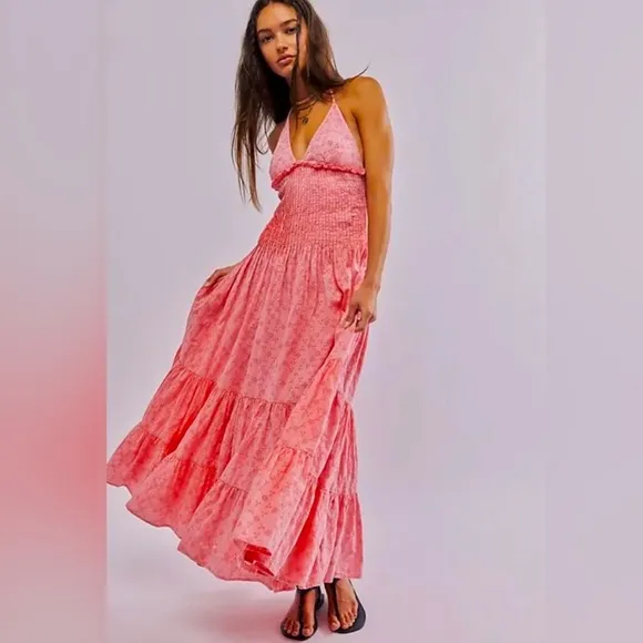 Free People Pintuck Paradise Maxi Dress