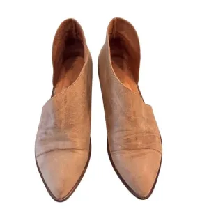 Free People Royale Flats Slip On Cut Out Leather Booties Women's Size 38 (US 8)