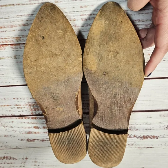 Free People taupe Royale leather flats