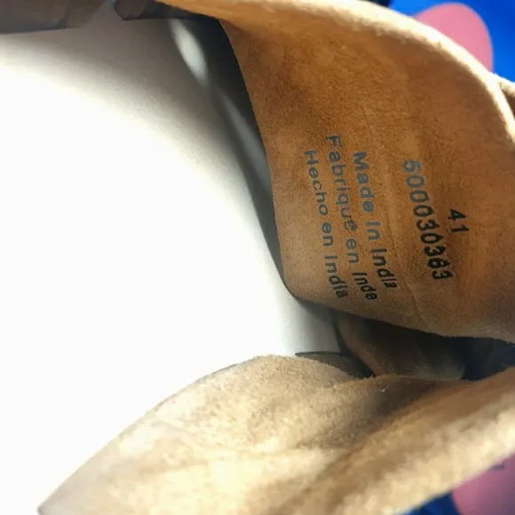 Free PeopleRio Vista slip-on sandals tan suede leather open toe flats EU41