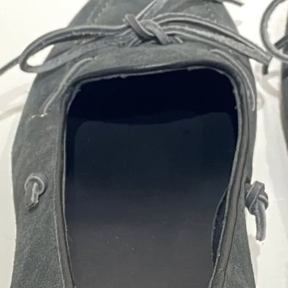 Frette By Harrys London EU 40, US 9 Gray Suede Shoes Drivers Loafer Apron Toe