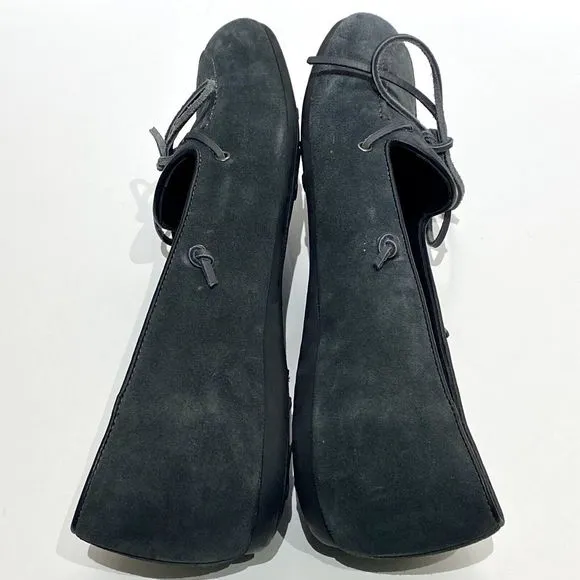 Frette By Harrys London EU 40, US 9 Gray Suede Shoes Drivers Loafer Apron Toe