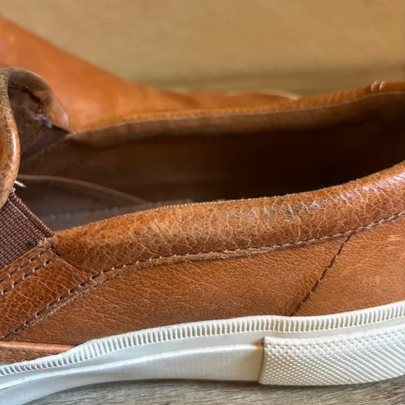 Frye Mens Leather Loafers Size 11 Cognac