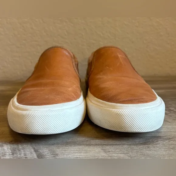 Frye Mens Leather Loafers Size 11 Cognac