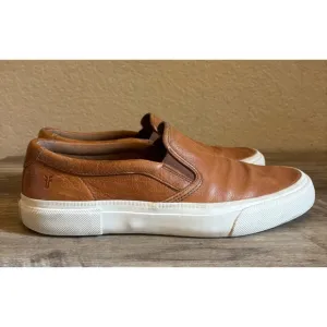 Frye Mens Leather Loafers Size 11 Cognac