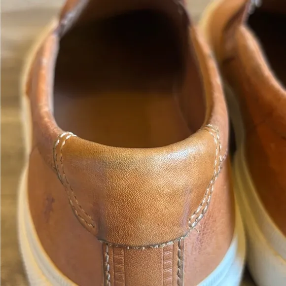Frye Mens Leather Loafers Size 11 Cognac