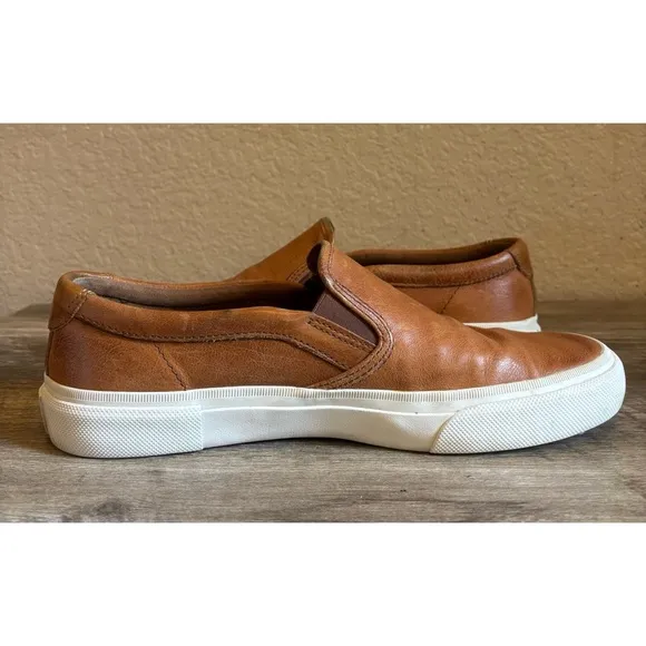 Frye Mens Leather Loafers Size 11 Cognac