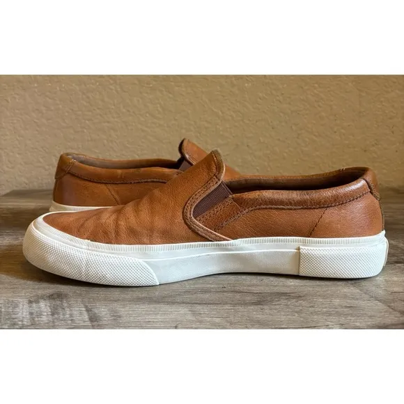 Frye Mens Leather Loafers Size 11 Cognac
