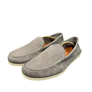 Frye Mens Nubuck Gray Color Leather Slip Ons Size 8 US BRAND NEW NWOB