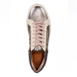 FRYE Metallic Leather &amp; Suede Sneakers – Studded Low Top – Size 9