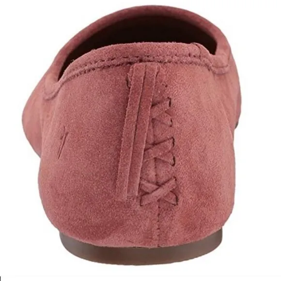 Frye Regina Ballet Flat Rosewood Suede Size 7 M