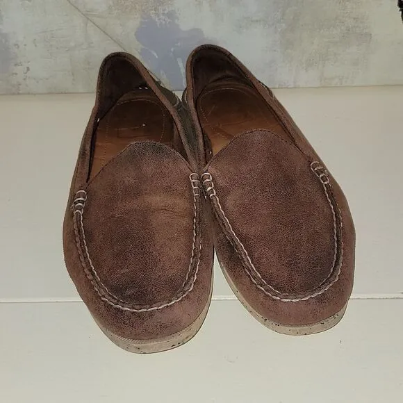 Frye Mason Venetian Elk Slip On Leather Loafers Mens Size 10