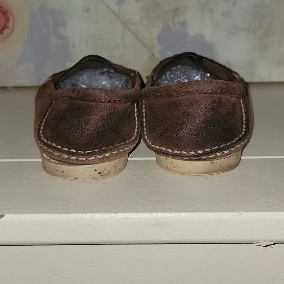 Frye Mason Venetian Elk Slip On Leather Loafers Mens Size 10