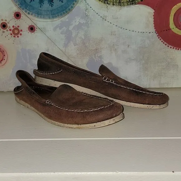 Frye Mason Venetian Elk Slip On Leather Loafers Mens Size 10